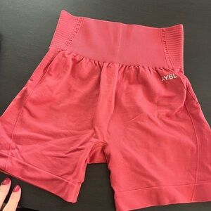 AYBL High-Waisted Coral Shorts